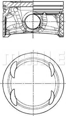 MAHLE ORIGINAL E25876040 Поршень