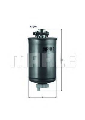 MAHLE ORIGINAL KL75 Паливний фільтр