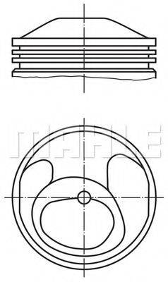 MAHLE ORIGINAL 5038100 Поршень