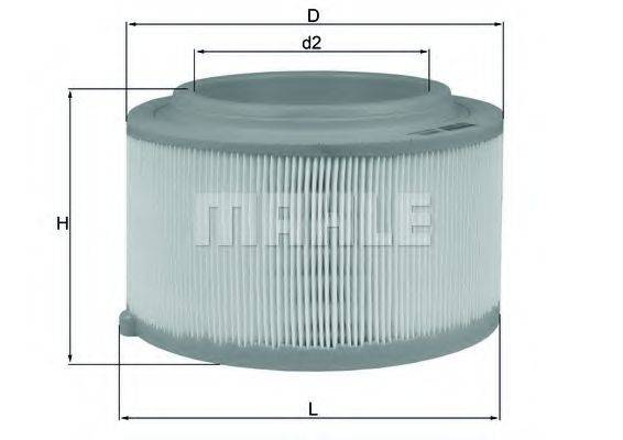 MAHLE ORIGINAL LX3458 Повітряний фільтр