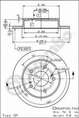 BRECO BS7440 гальмівний диск