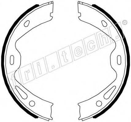 FRI.TECH. 1083005 Комплект гальмівних колодок, стоянкова гальмівна система