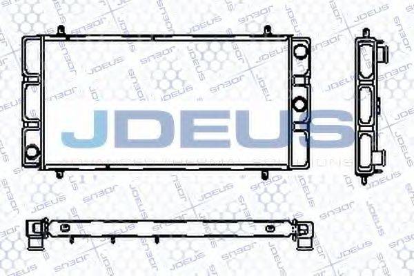 JDEUS RA0020180 Радіатор, охолодження двигуна