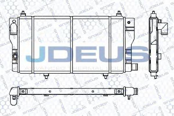 JDEUS RA0070020 Радіатор, охолодження двигуна