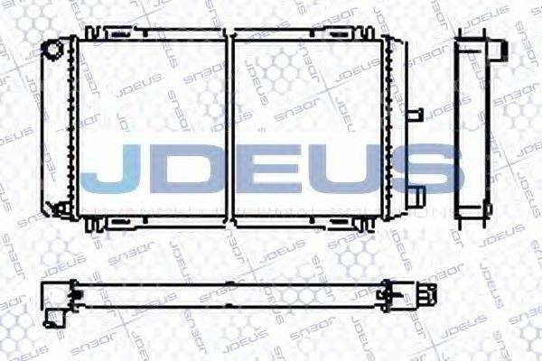 JDEUS RA0120050 Радіатор, охолодження двигуна