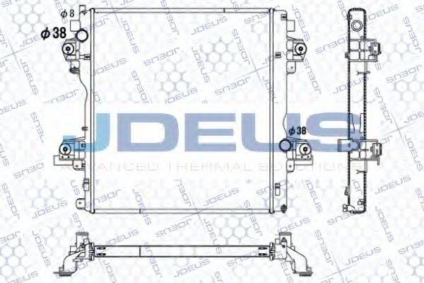 JDEUS 028M80 Радіатор, охолодження двигуна