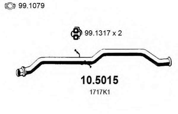 ASSO 105015 Труба вихлопного газу