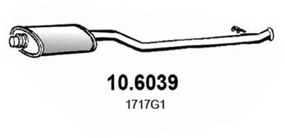 ASSO 106039 Середній глушник вихлопних газів