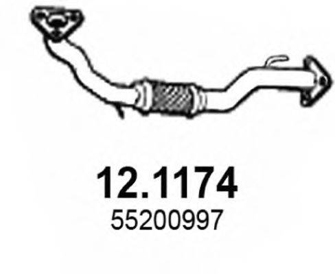 ASSO 121174 Труба вихлопного газу