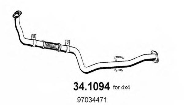 ASSO 341094 Труба вихлопного газу