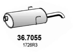 ASSO 367055 Глушник вихлопних газів кінцевий