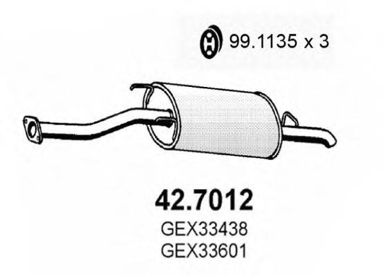 ASSO 427012 Глушник вихлопних газів кінцевий