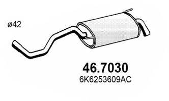 ASSO 467030 Глушник вихлопних газів кінцевий