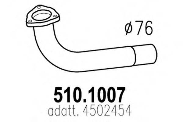 ASSO 5101007 Труба вихлопного газу