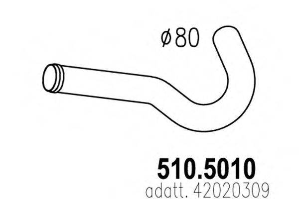 ASSO 5105010 Труба вихлопного газу