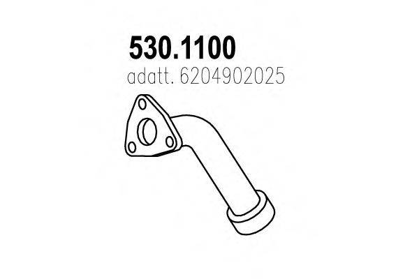 ASSO 5301100 Труба вихлопного газу