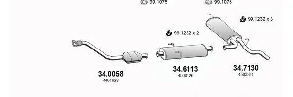 ASSO ART3035 Система випуску ОГ