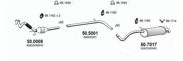 ASSO ART2954 Система випуску ОГ