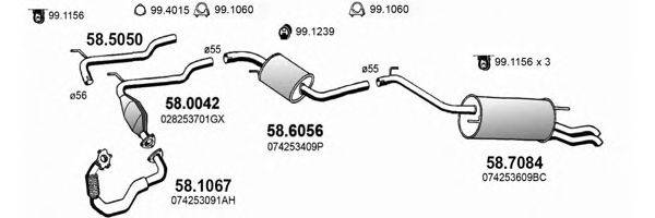 ASSO ART3845 Система випуску ОГ