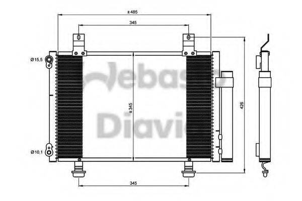 WEBASTO 82D0225622A Конденсатор, кондиціонер