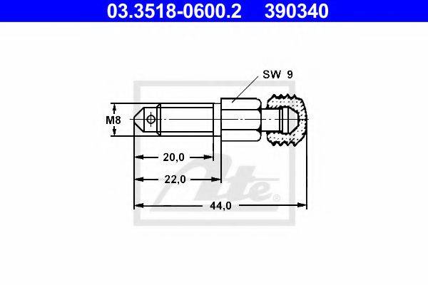 PEX 10 Болт повітряного клапана / вентиль