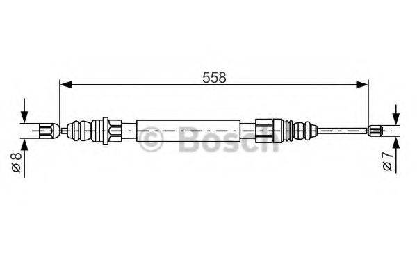 LUCAS ELECTRICAL GCH 1305 Трос, стоянкова гальмівна система