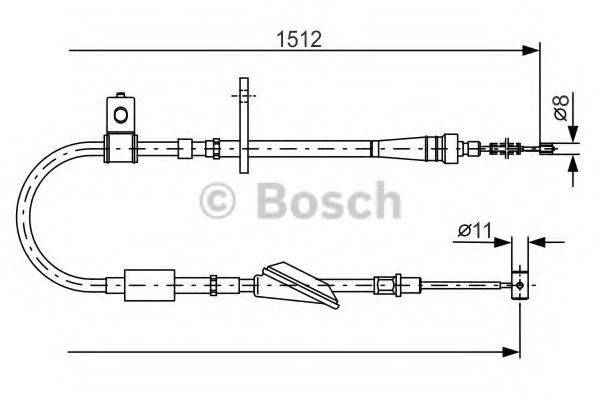 SUZUKI 54402 78F10 000 Трос, стоянкова гальмівна система