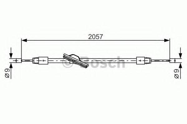 MERCEDES-BENZ A 204 420 14 85 Трос, стоянкова гальмівна система