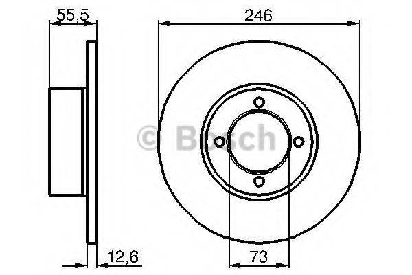 CIFAM 800-022 гальмівний диск