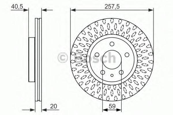 BOSCH 0986479647 гальмівний диск