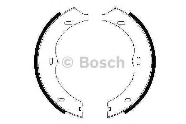 BOSCH BS938 Комплект гальмівних колодок, стоянкова гальмівна система