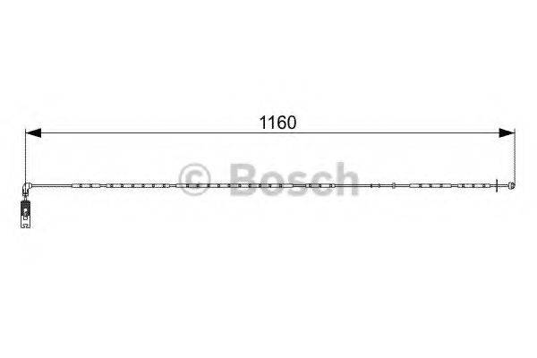 BOSCH 1987473048 Сигналізатор, знос гальмівних колодок