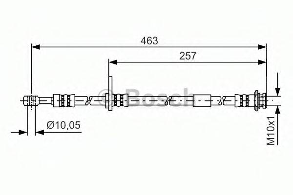 BOSCH 1987481400 Гальмівний шланг