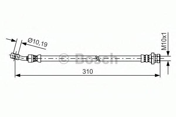 BENDIX 173154B Гальмівний шланг