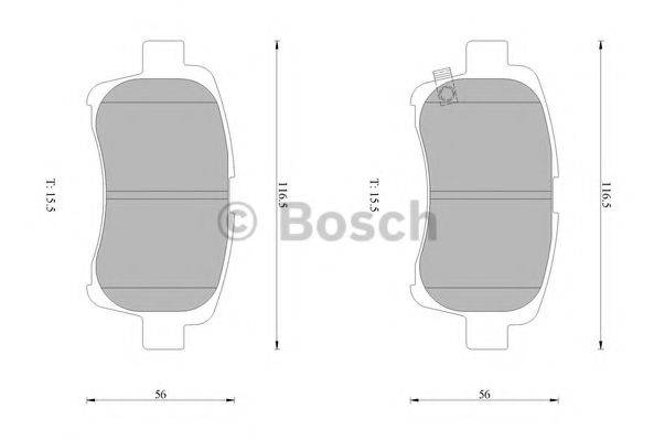 SUZUKI 5581054G40 Комплект гальмівних колодок, дискове гальмо