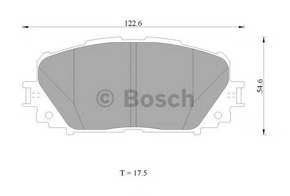 TOYOTA 04465-B1360 Комплект гальмівних колодок, дискове гальмо