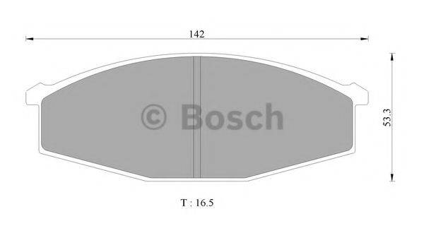 BOSCH 0986AB2239 Комплект тормозных колодок, дисковый тормоз