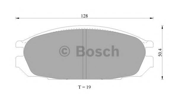 BOSCH 0986AB9178 Комплект тормозных колодок, дисковый тормоз