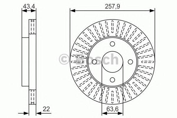 FORD 2S651125BA гальмівний диск