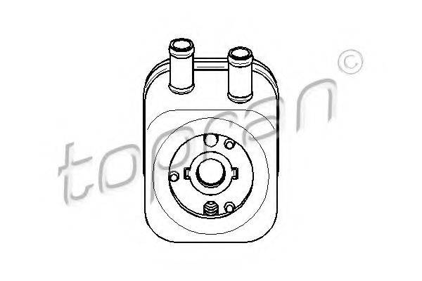 TOPRAN 110495 масляный радиатор, двигательное масло