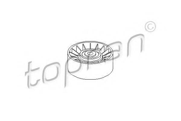 TOPRAN 109149 Паразитний / провідний ролик, полікліновий ремінь