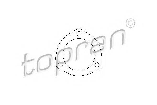TOPRAN 100187 Прокладка, труба вихлопного газу