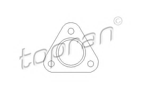 TOPRAN 107207 Прокладка, труба вихлопного газу