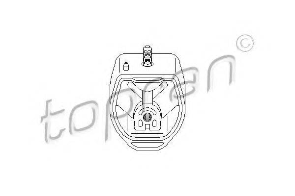 TOPRAN 107989 Підвіска, ступінчаста коробка передач