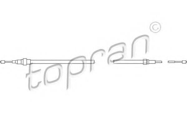 TOPRAN 108333 Трос, стоянкова гальмівна система