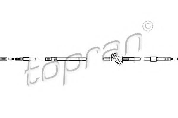 TOPRAN 103752 Трос, стоянкова гальмівна система