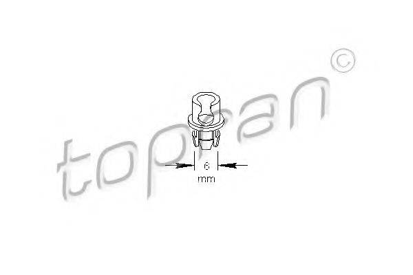 TOPRAN 109034 Затискач, молдинг / захисна накладка