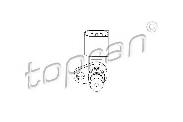 TOPRAN 111384 Датчик частоти обертання, керування двигуном