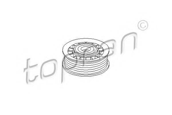TOPRAN 400010 Натяжний ролик, полікліновий ремінь