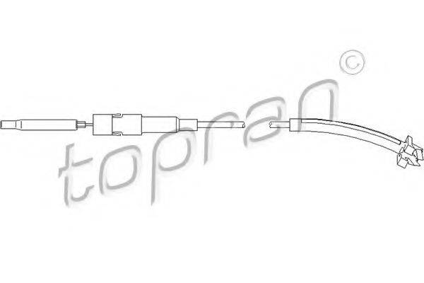 TOPRAN 113437 Трос, регулювання спинки сидіння